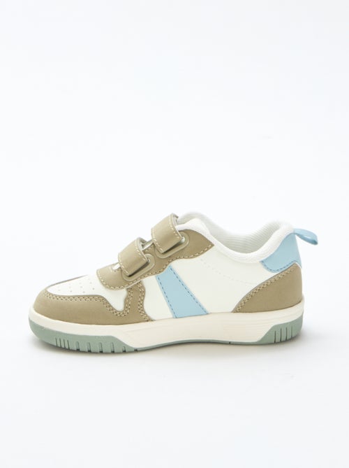 Sneakers con strappo in similpelle quadricolore - Kiabi