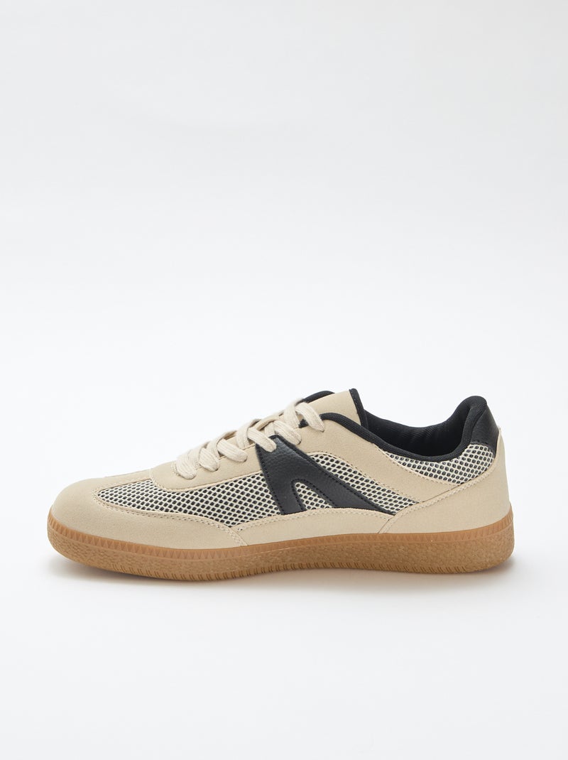 Sneakers in mesh Beige - Kiabi