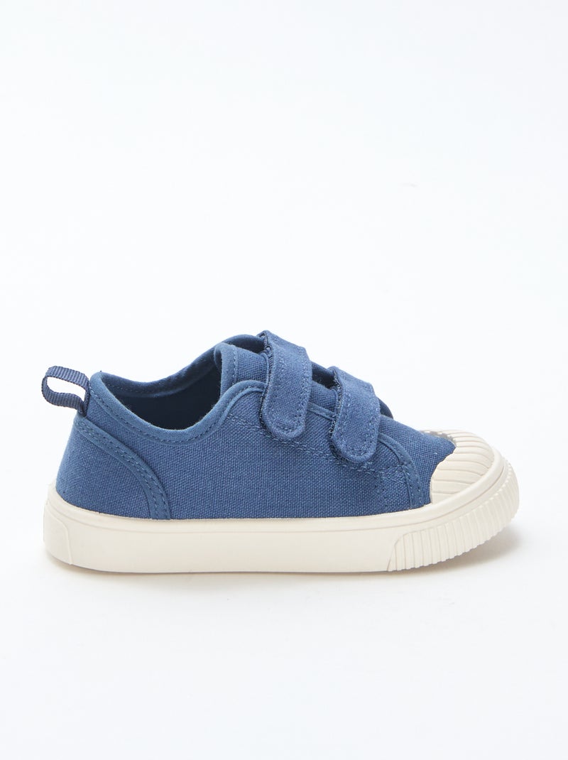 Sneakers in tela tinta unita Blu - Kiabi