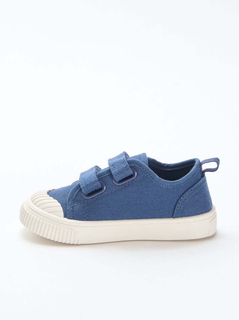 Sneakers in tela tinta unita Blu - Kiabi