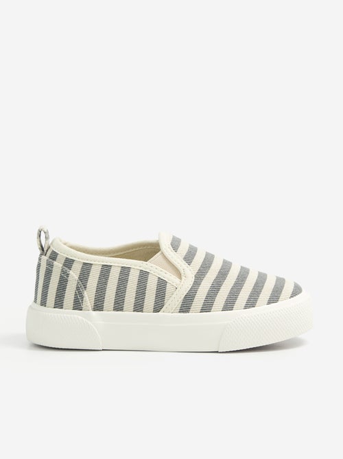 Sneakers slip-on con strappi fantasia - Kiabi