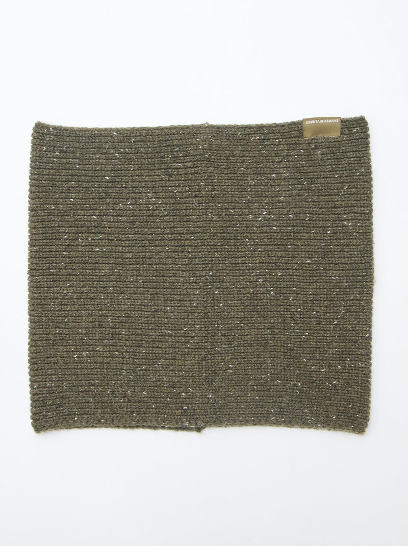 Snood en maille fantaisie Kaki - Kiabi