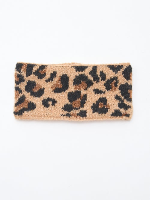 Snood en maille leopard - Kiabi