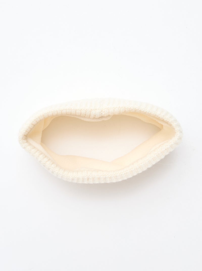 Snood en maille unie Beige - Kiabi