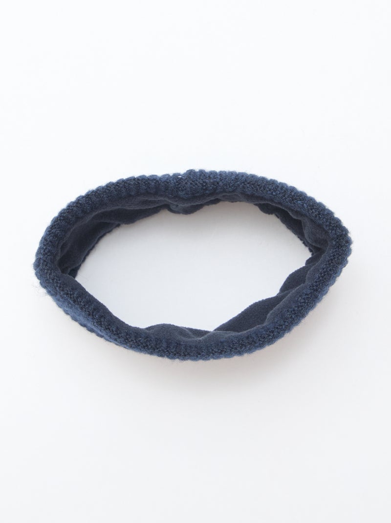 Snood en maille unie Bleu - Kiabi