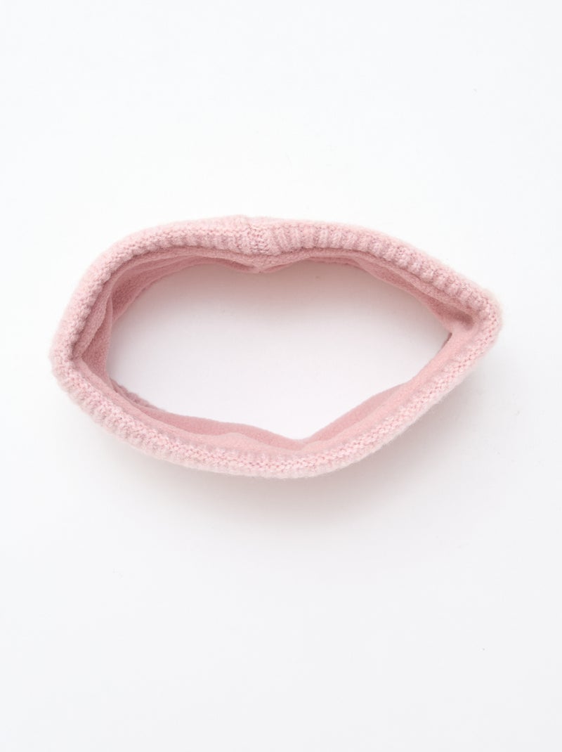 Snood en maille unie Rose - Kiabi
