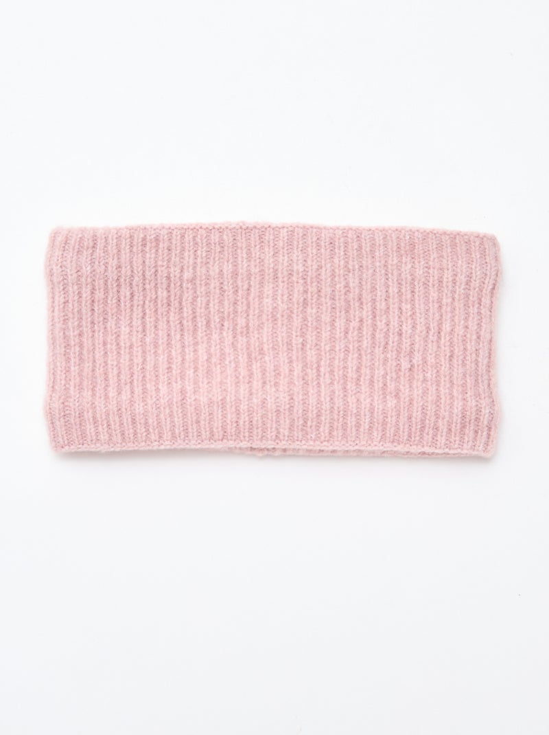 Snood en maille unie Rose - Kiabi