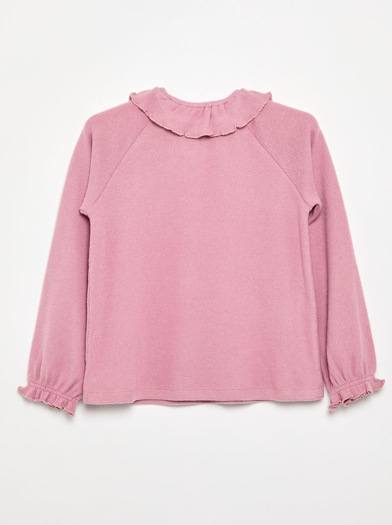 Snuggly Knit T-shirt - Easy-Dressing Collection Pink - Kiabi