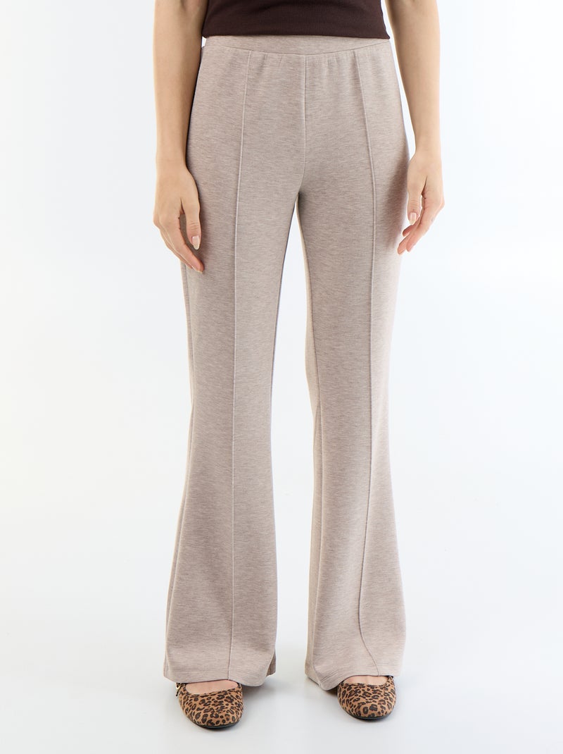 Soft flare pants Beige - Kiabi