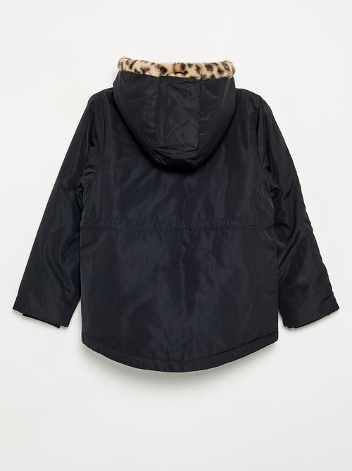 Soft Hooded Faux Fur Parka - Kiabi