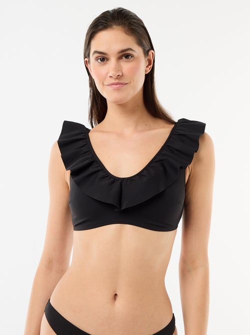 Soft Microfiber Ruffled Swimsuit Top - Kiabi