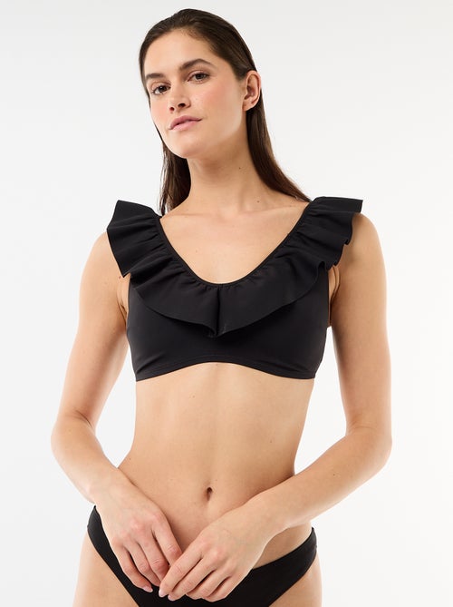 Soft Microfiber Ruffled Swimsuit Top - Kiabi