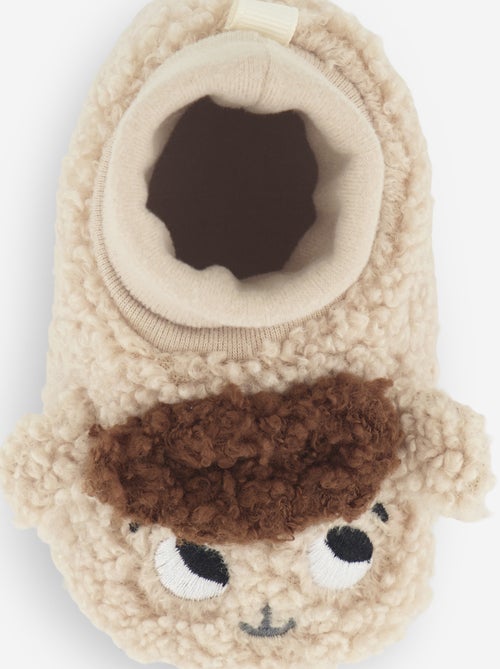 Soft "sheep head" baby slippers - Kiabi