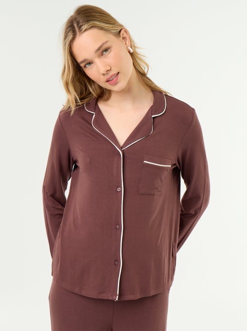 Soft Stretch Knit Long Pyjamas - 2-Piece Set - Kiabi