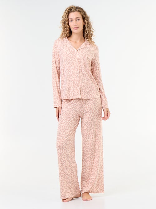 Soft Stretch Knit Pajama Set - 2 Piece - Kiabi