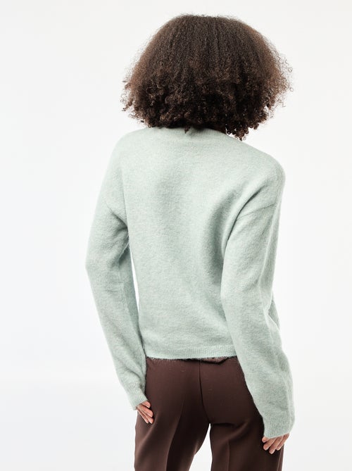 Soft Wool and Mohair Cardigan - Kiabi