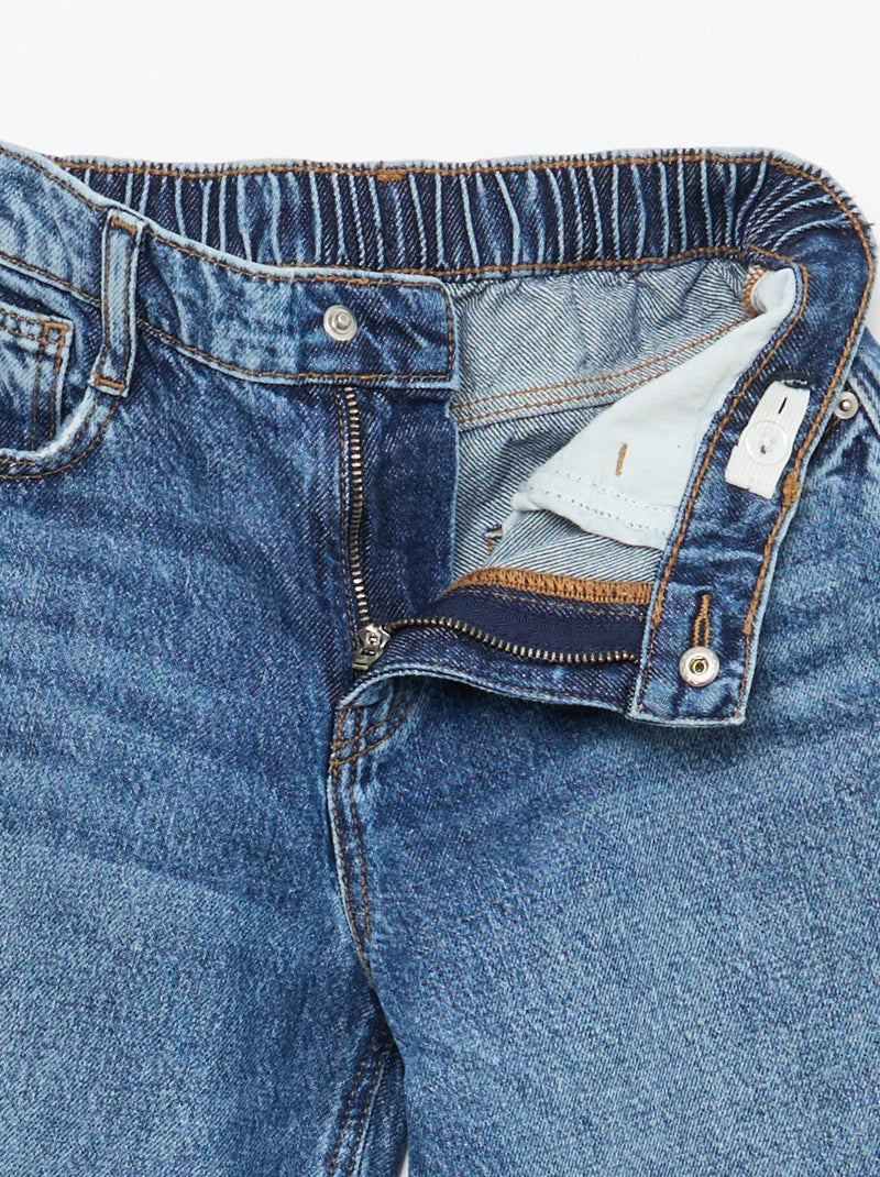 Solid Baggy 5-Pocket Jeans Blue - Kiabi