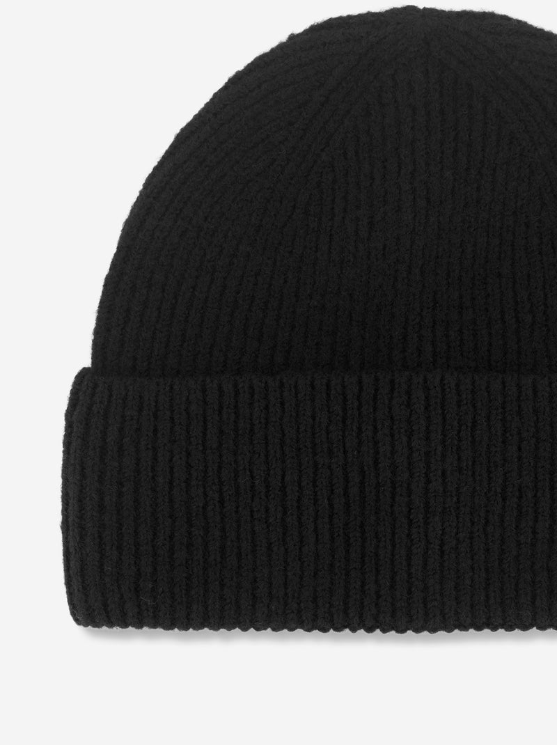 Solid Beanie with Cuff Black - Kiabi