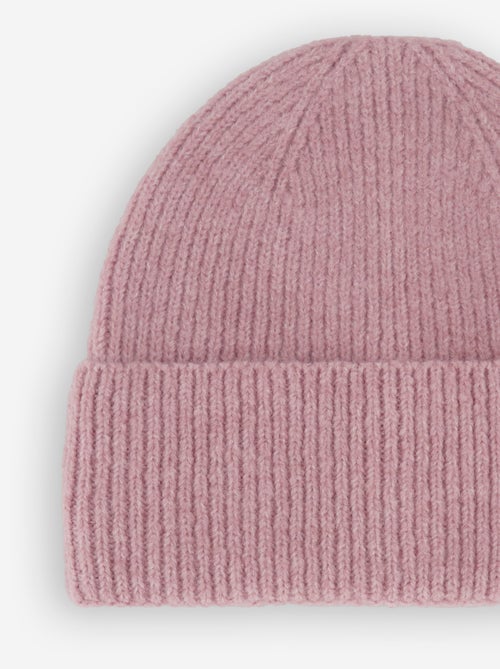 Solid Beanie with Fold-Over Cuff - Kiabi