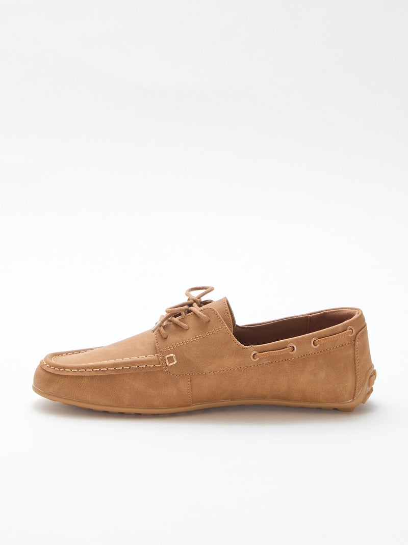 Solid Boat Shoe Loafers Brown - Kiabi