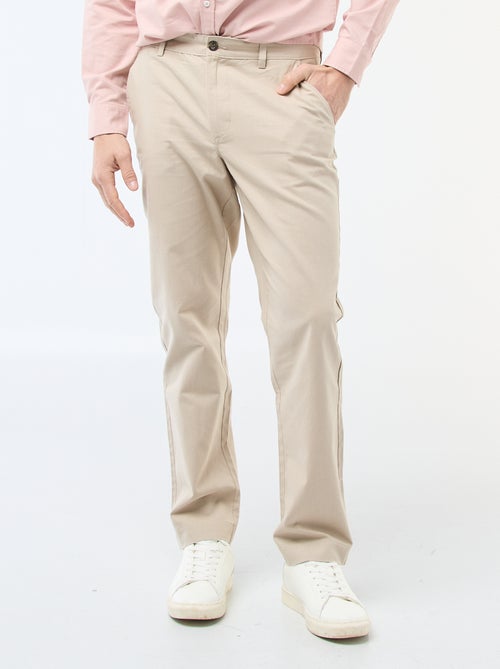 Solid Chino Pants - Regular Waist - Kiabi