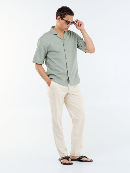 Solid Chino Pants - Standard Waist - Kiabi