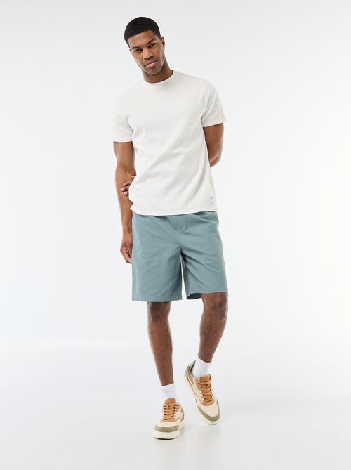 Solid Chino Shorts - Kiabi
