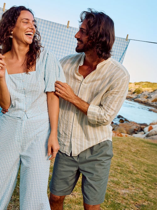 Solid Chino Shorts - Kiabi