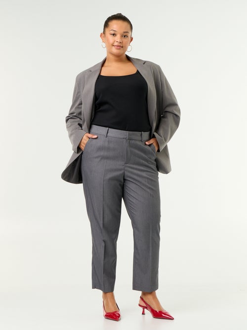 Solid Cigarette Trousers - Kiabi