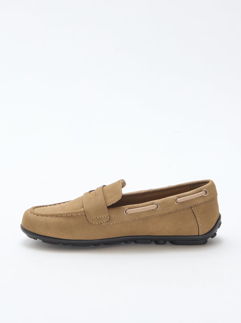 Solid Color Loafers Brown - Kiabi