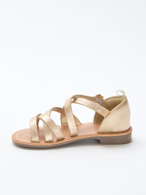 Solid Color Strappy Sandals - Kiabi