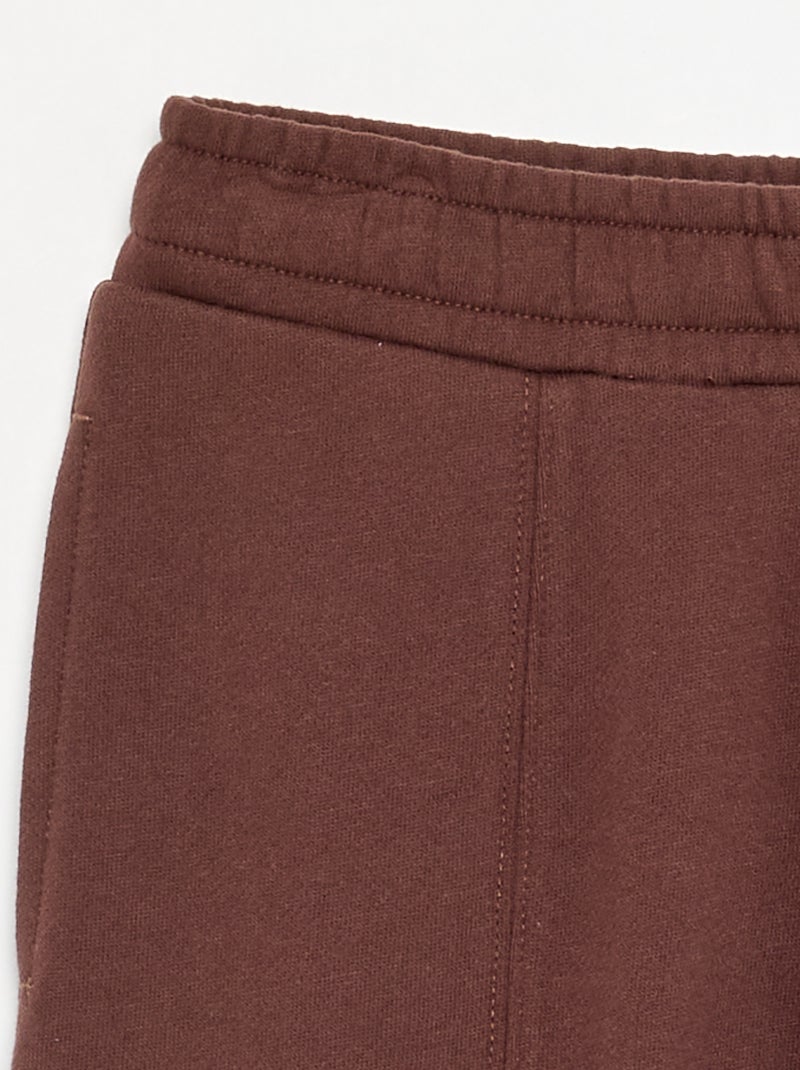 Solid Color Wide Leg Pants Brown - Kiabi