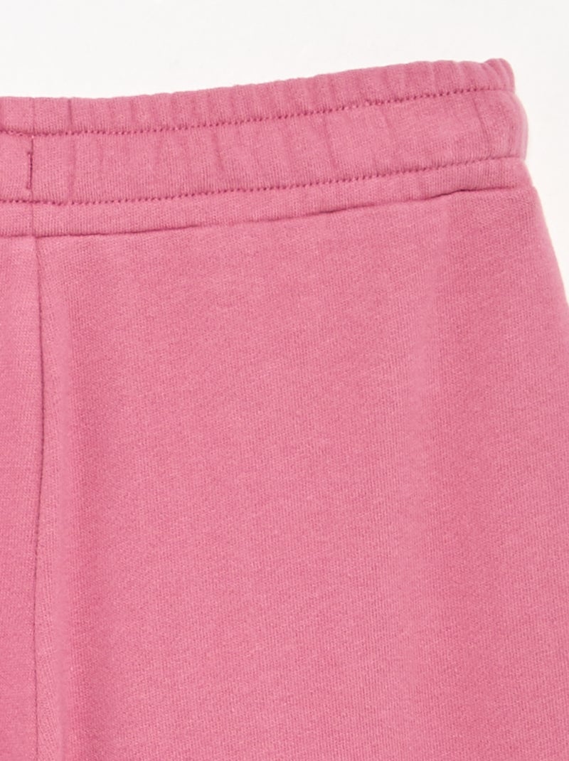 Solid Color Wide Leg Pants Pink - Kiabi