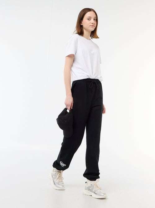 Solid Cotton Barrel Leg Joggers - Kiabi