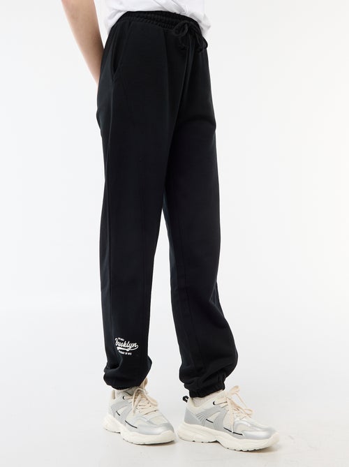 Solid Cotton Barrel Leg Joggers - Kiabi