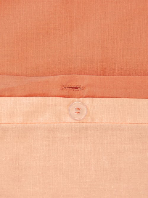Solid Cotton Duvet Cover Set + 2 Pillowcases 240x220 - 260x240 - Kiabi