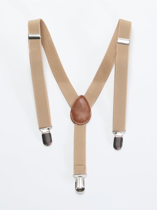 Solid Elastic Suspenders - Kiabi