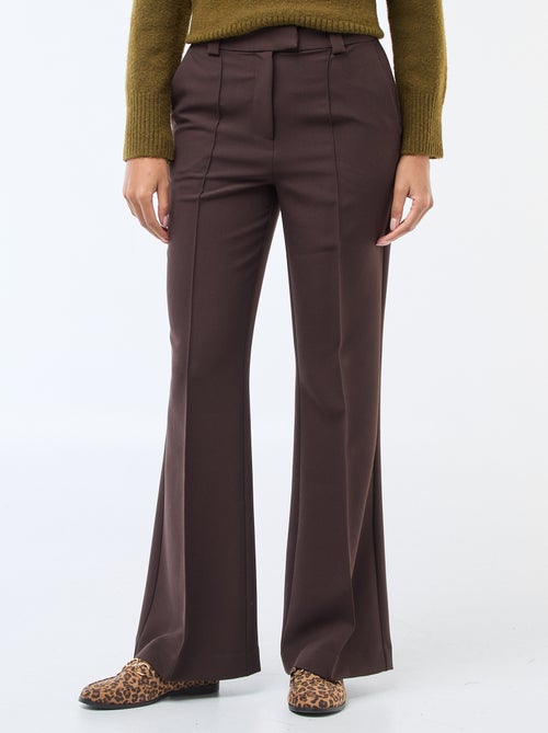 Solid flared trousers - Kiabi