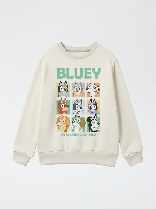 Solid French terry cotton 'Bluey' print sweatshirt - Kiabi
