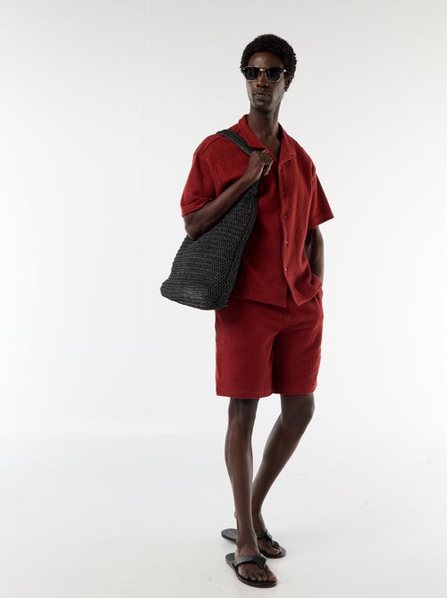 Solid Heavyweight Knit Bermuda - Kiabi