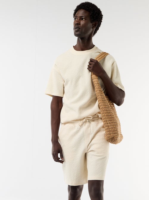 Solid Heavyweight Knit Bermuda - Kiabi