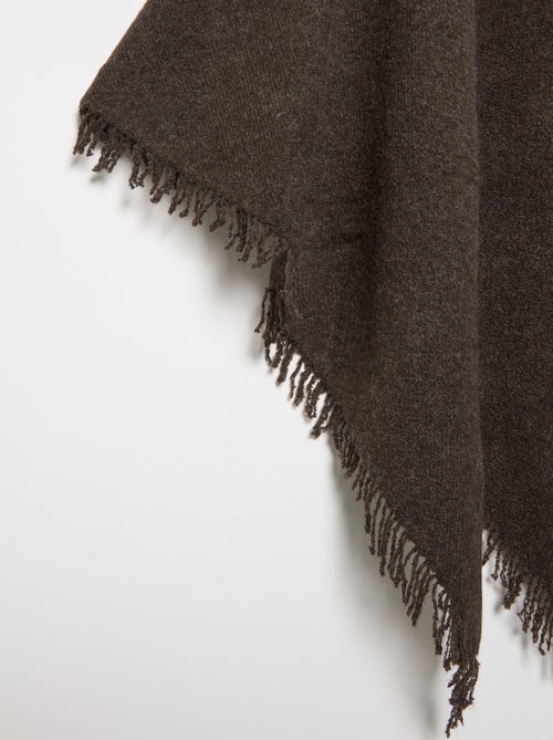 Solid Open Poncho - Kiabi