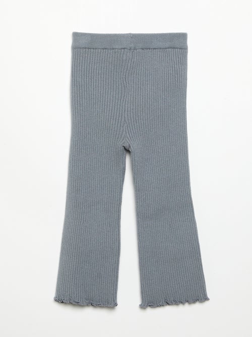 Solid Ribbed Knit Leggings - Kiabi