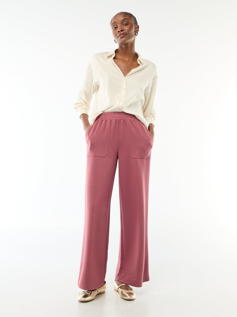 Solid Satin Long-Sleeve Blouse Beige - Kiabi