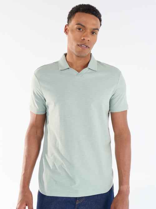 Solid Short-Sleeved Polo - Kiabi