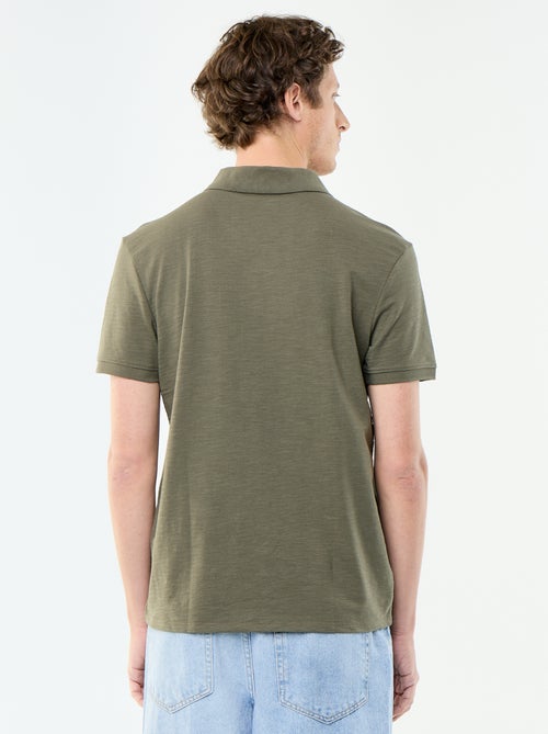 Solid Short-Sleeved Polo - Kiabi
