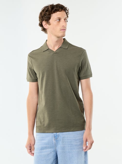 Solid Short-Sleeved Polo - Kiabi