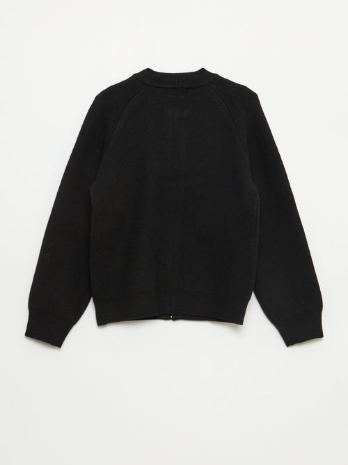 Solid Sweatshirt with Zipped Collar - Kiabi