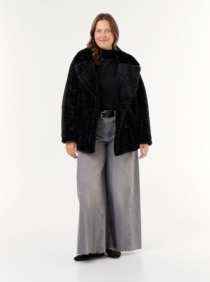 Solid Turtleneck Sweater Black - Kiabi
