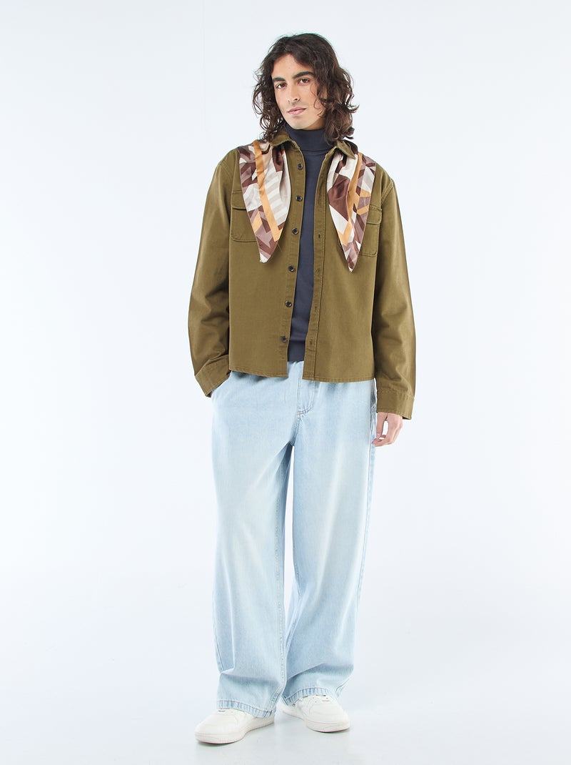 Solid Turtleneck Sweater Blue - Kiabi